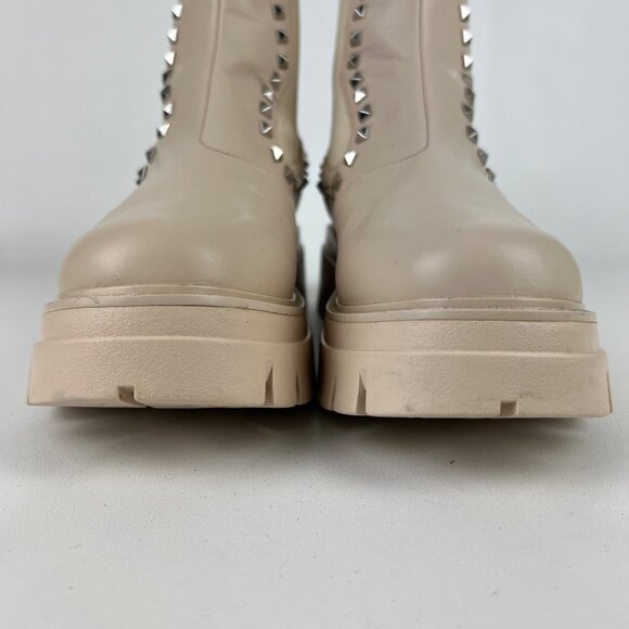 Ash Womens Lenny Studded Leather Chelsea Boots Whisper Cream size EU 38 US 7.5 8 - Picture 6 of 16